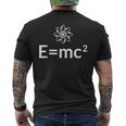 Fun EMc^2方程式 物理学 相対性 アトムロゴ EMc2 メンズTシャツ バックプリント